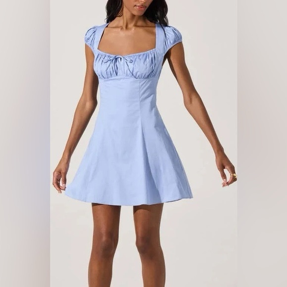 ASTR the label poplin fit and flare mini dress - Picture 2 of 4
